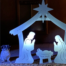 Load image into Gallery viewer, Holy Night Outdoor Christmas Nativity Set
