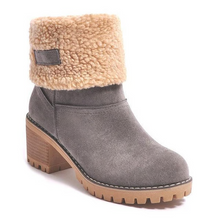 Load image into Gallery viewer, Womens Block Heel Snow Boots | Warm &amp; Stylish - Perfect Winter Gift

