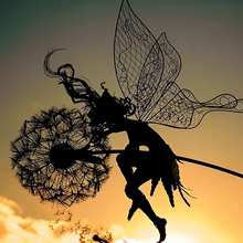 Load image into Gallery viewer, Fairy Steel Garden Sculptures
