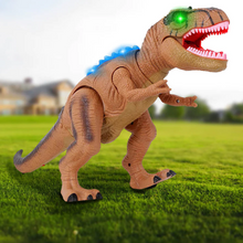 Load image into Gallery viewer, Remote Control T-Rex Dinosaur With LED Light Up, Walking &amp; Roaring Realistic Dinosaur Toys
