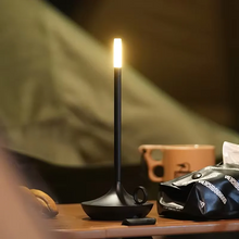 Load image into Gallery viewer, Rechargeable Candle Table Lamp - Modern Dimmable Light for Bedroom &amp; Camping
