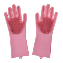 Load image into Gallery viewer, Magic Silicone Dishwashing Gloves - Reusable Cleaning Gloves
