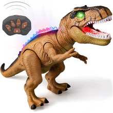 Load image into Gallery viewer, Remote Control T-Rex Dinosaur With LED Light Up, Walking &amp; Roaring Realistic Dinosaur Toys
