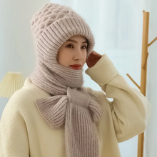 Load image into Gallery viewer, Women's Winter Integrated Ear Protection Windproof Cap Scarf
