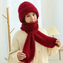 Load image into Gallery viewer, Women's Winter Integrated Ear Protection Windproof Cap Scarf
