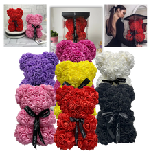 Load image into Gallery viewer, Roses teddy bear
