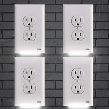 Load image into Gallery viewer, 4-Pack: LED Night Light Outlet Cover – Assorted Styles
