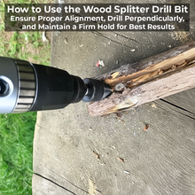Load image into Gallery viewer, Universal Firewood Splitter Drill Bit
