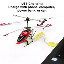 Load image into Gallery viewer, Crimson Unbreakable Mini RC Helicopter with Gyro
