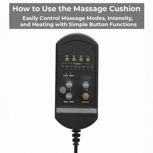 Load image into Gallery viewer, Heated Massage Cushion Pad for Chair &amp; Car
