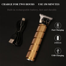 Load image into Gallery viewer, Professional Hair Clippers for men gold Set | Gold Hair Clippers Cordless
