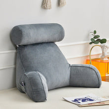 Load image into Gallery viewer, Backrest Pillow With Arms &amp; Adjustable Headrest
