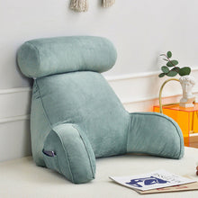 Load image into Gallery viewer, Backrest Pillow With Arms &amp; Adjustable Headrest
