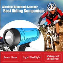 Load image into Gallery viewer, Multi-functional Bike Light Speaker Radio And Power Bank
