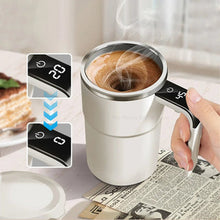 Load image into Gallery viewer, Rechargeable Self-Stirring Coffee Mug – Portable Electric Stainless Steel Mixer with Magnetic Rotation for Effortless Brewing
