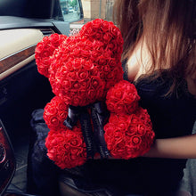 Load image into Gallery viewer, Eternal Love Rose Flower Valentine's Teddy Bear Gift 10"
