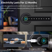 Load image into Gallery viewer, Fingerprint Smart Door Lock - Mobile App Remote Control Door Lock with Fingerprint
