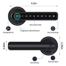 Load image into Gallery viewer, Fingerprint Smart Door Lock - Mobile App Remote Control Door Lock with Fingerprint
