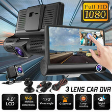 Load image into Gallery viewer, 4" Touch Screen Front and Rear Dash Cam
