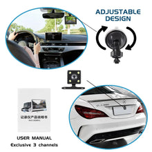 Load image into Gallery viewer, 4" Touch Screen Front and Rear Dash Cam
