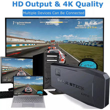 Load image into Gallery viewer, HDMI 4K TV Game Stick Console | 64GB with 20,000+ Retro Games &amp; 2 Wireless Gamepads
