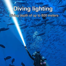 Load image into Gallery viewer, Brightest Rechargeable Diving Light
