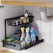 Load image into Gallery viewer, 2 Tier Slide Out Under Sink Organizer
