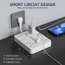 Load image into Gallery viewer, 14-In-1 Power Strip With Surge Protection
